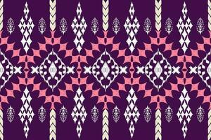 Ethnic Figure aztec embroidery style. Geometric ikat oriental traditional art pattern.Design for ethnic background,wallpaper,fashion,clothing,wrapping,fabric,element,sarong,graphic,vector illustration vector