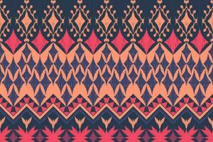 Ethnic Figure aztec embroidery style. Geometric ikat oriental traditional art pattern.Design for ethnic background,wallpaper,fashion,clothing,wrapping,fabric,element,sarong,graphic,vector illustration vector