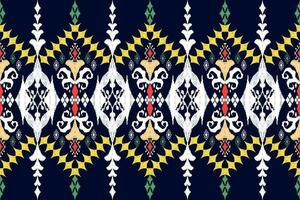 Ethnic Figure aztec embroidery style. Geometric ikat oriental traditional art pattern.Design for ethnic background,wallpaper,fashion,clothing,wrapping,fabric,element,sarong,graphic,vector illustration vector