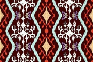 Ethnic Figure aztec embroidery style. Geometric ikat oriental traditional art pattern.Design for ethnic background,wallpaper,fashion,clothing,wrapping,fabric,element,sarong,graphic,vector illustration vector