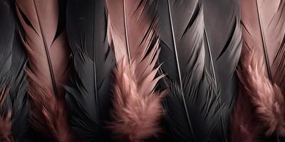 Black feather background. Illustration AI Generative 23531204 Stock Photo  at Vecteezy