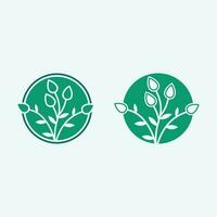 leaf logo design vector for nature symbol template editable,Green leaf logo ecology nature element vector icon.