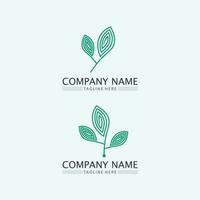 leaf logo design vector for nature symbol template editable,Green leaf logo ecology nature element vector icon.