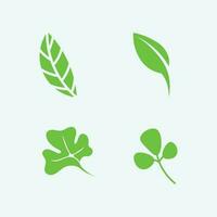 vector de diseño de logotipo de hoja para plantilla de símbolo de naturaleza editable, icono de vector de elemento de naturaleza de ecología de logotipo de hoja verde.