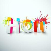 Festival of Colors, Happy Holi Concept. vector