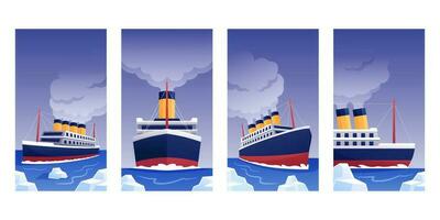 Titanic Remembrance Day Social Media Story vector