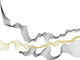 Flat style dynamic particles wavy motion effect composition abstract background. vector