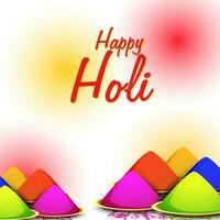 Indian Festival of Colors, Happy Holi Concept. vector