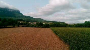 aérien vue de Navarre des champs dans Espagne video