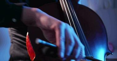 Cellist Rehearsing In Classroom video