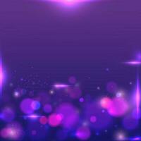 Shiny bokeh or blurred abstract purple background. vector