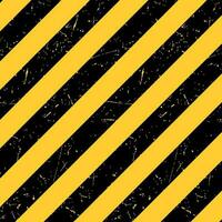 Black and yellow background with scuffs. Striped background with grunge texture. Vector illustration