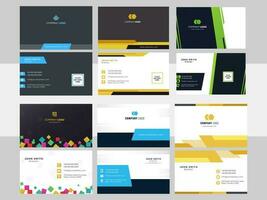 Set Of Creative And Professional Business Or Visiting Card Design. vector