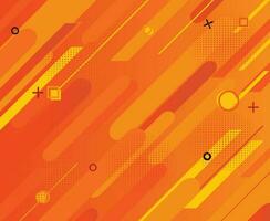 resumen moderno amarillo y naranja degradado diagonal geométrico antecedentes vector