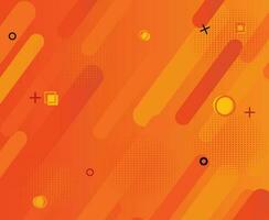 abstract orange background with halftone lines effect vector