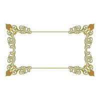 classic frame with floral ornament vector