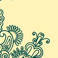 vintage background with classic floral ornament vector