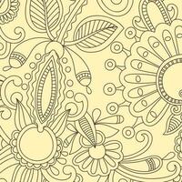 vintage background with classic floral ornament vector