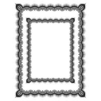 frame ornament in modern vintage style vector