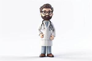 . . 3d blender doctor medicine bobble head figure toy. Graphic Art photo