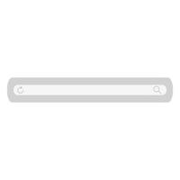 Search bar field. Vector interface element with search button. Flat vector illustration on white background.