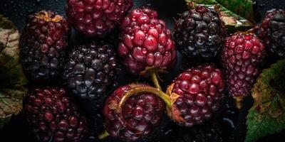 . . Macro shot photo of close up berry blackberries. Graphic design background. Graphic Art