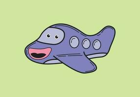 Illustration Vector Graphic Cartoon Character Of Cute Airplane