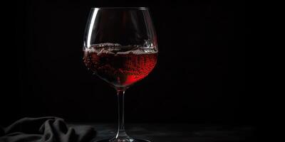 . . Close macro photo mock up of glass wine red. Romantic luxury vibe. Graphic Art