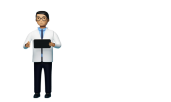 3D Render Of Male Doctor png