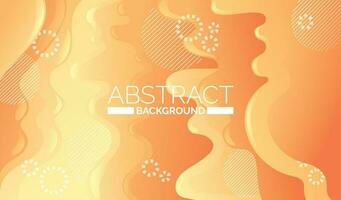 Abstract Orange Waves Free Vector