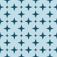 Four-pointed star seamless pattern blue background vector