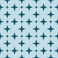 Four-pointed star seamless pattern blue background vector