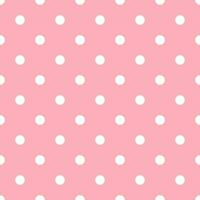 white dots seamless pink background vector