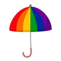 paraguas arco iris diseño vector