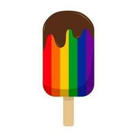 Ice cream rainbow vector