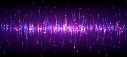 Abstract futuristic glowing particles with luminous rays. Artificial Intelligence or big data futuristic concept. Network concept technology background. vector