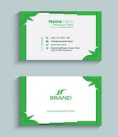 new blue and white business card design template vector