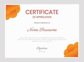 Certificate design templet vector