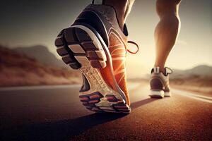 Fitness running concept. . Digital Art Illustration photo