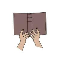 An Image Of A Hand Opening Book. Royalty Free SVG, Cliparts, Vectors, and  Stock Illustration. Image 12488814.