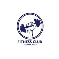 logo fitness gym vector illustration