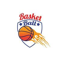 design logo sports basketball vector illustration