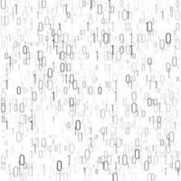 Binary code digital technology background. Computer data by 0 and 1. Algorithm Binary Data Code, Decryption and Encoding. Vector illustration