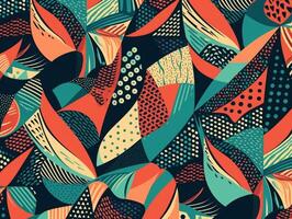 Abstract pattern colorful with retro gradient. photo