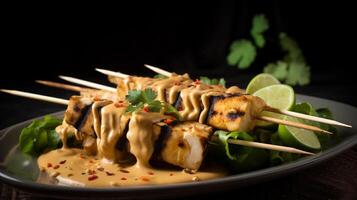 Delicious chicken satay, photo