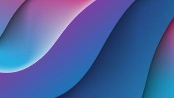 abstract dynamic wavy background in purple and blue gradient color vector