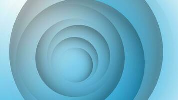 abstract blue and white gradient color with circular papercut composition vector