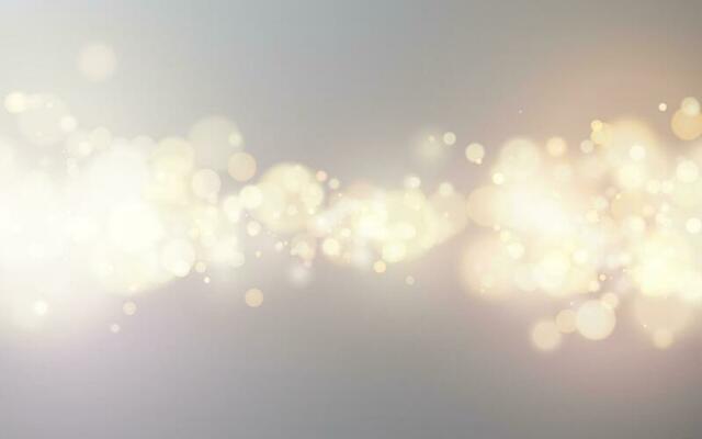 Bright bokeh effect. Festive magic luminous background. Holiday design for Christmas. Vector illustration