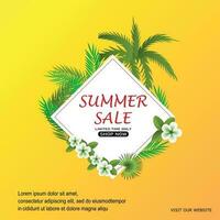 Summer sale banner background design. discount banner template. illustration design. offer banner design. discount backgrounds. web banner design. social media banner templates designs vector