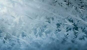 Macro shot snow flakes ice snow texture pattern background close up shot background backdrop concept design element. photo